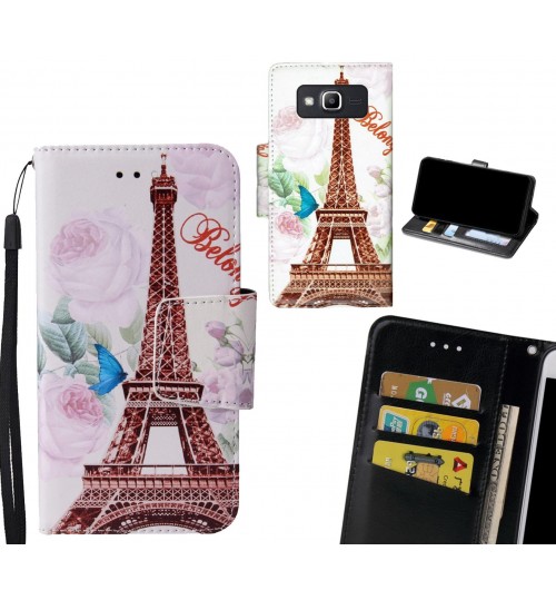 Galaxy J2 Prime Case wallet fine leather case printed