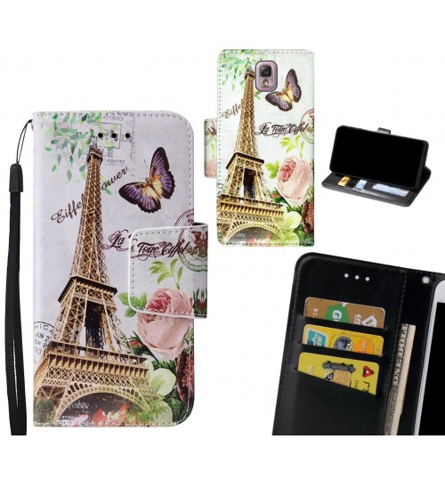 Galaxy Note 3 Case wallet fine leather case printed