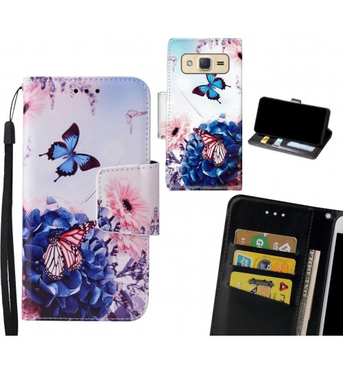 Galaxy J2 Case wallet fine leather case printed