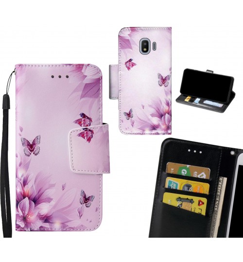 Galaxy J2 Pro Case wallet fine leather case printed