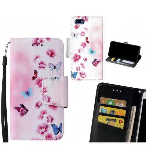 Huawei Y5 Prime 2018 Case wallet fine leather case printed