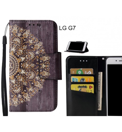 LG G7 Case wallet fine leather case printed