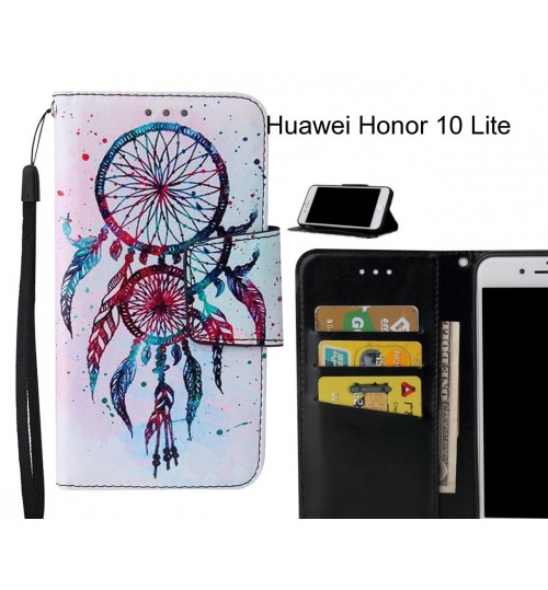 Huawei Honor 10 Lite Case wallet fine leather case printed