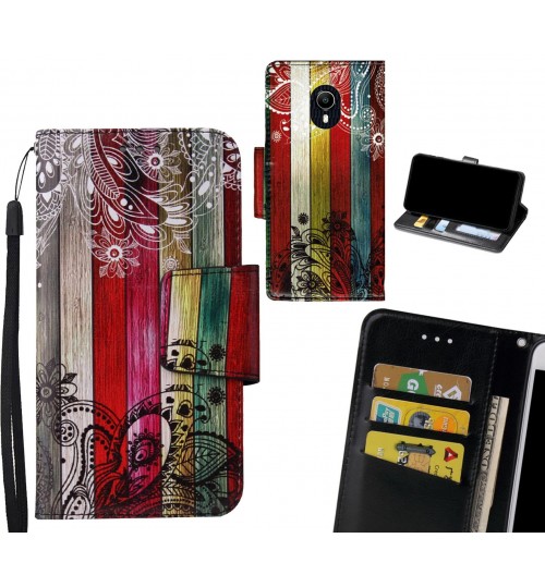 Vodafone N9 Lite Case wallet fine leather case printed