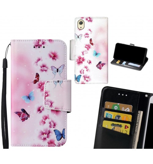 Sony Xperia X Case wallet fine leather case printed