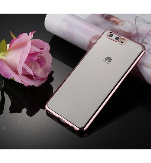 Huawei P10 Plus case Plating Bumper with clear gel back cover case