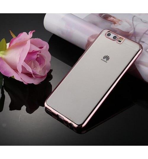 Huawei P10 case Plating Bumper with clear gel back cover case