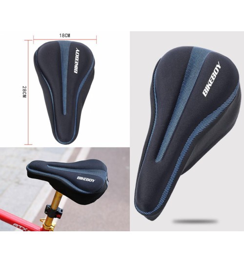 Bike Seat 3D Silicone Gel Pad Seat Saddle Cover