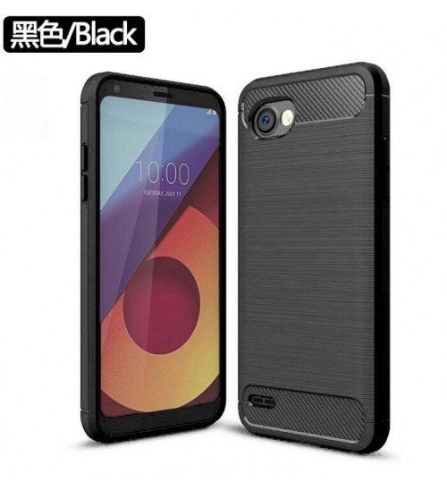 LG Q6  case impact proof rugged case with carbon fiber