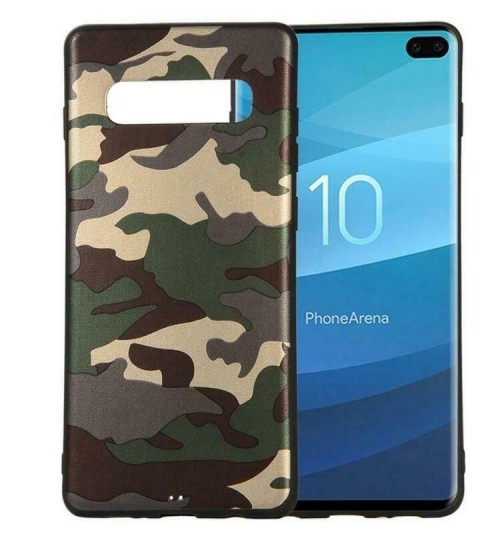Galaxy S10 PLUS Case Camouflage Soft Gel TPU Case