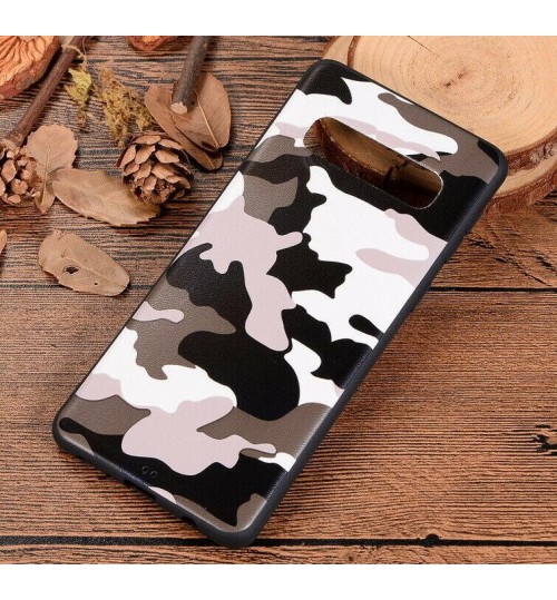 Galaxy S10 Case Camouflage Soft Gel TPU Case