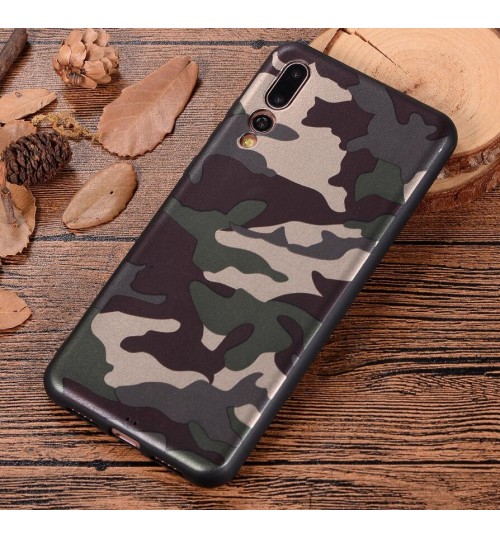 Huawei P20 Pro Case Camouflage Soft Gel TPU Case