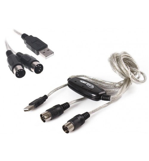 USB MIDI Cable Converter PC to Keyboard Adapter