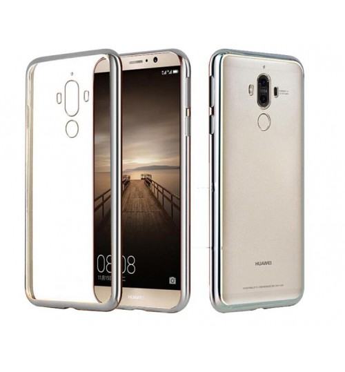 Huawei MATE 9 case Plating Bumper with clear gel back cover case