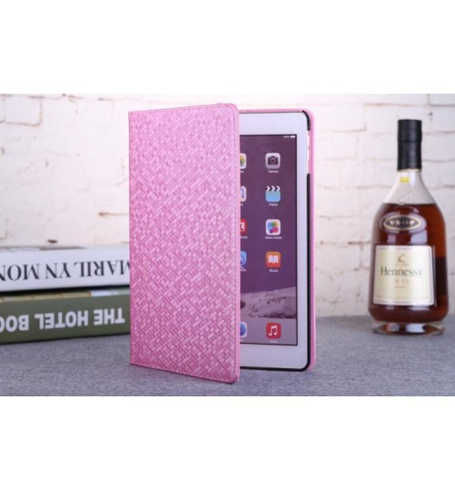 Ipad mini luxury fine leather wallet case cover