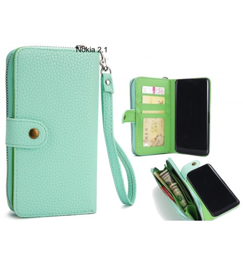 Nokia 2.1 Case coin wallet case full wallet leather case