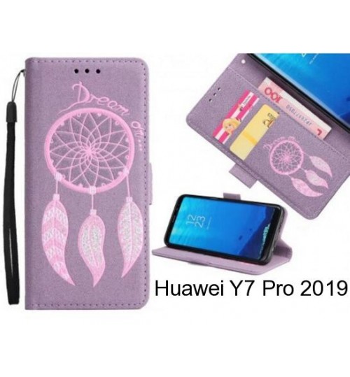 Huawei Y7 Pro 2019  case Dream Cather Leather Wallet cover case