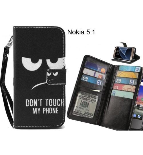 Nokia 5.1 case Multifunction wallet leather case