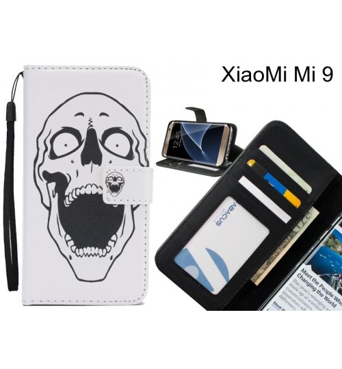 XiaoMi Mi 9 case 3 card leather wallet case printed ID