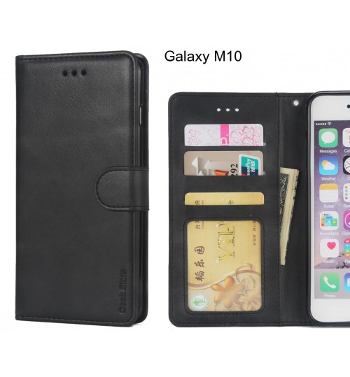 Galaxy M10 case executive leather wallet case