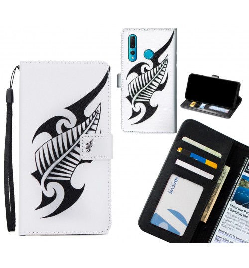 Huawei nova 4 case 3 card leather wallet case printed ID