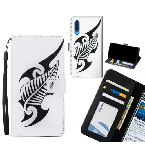 Galaxy A50 case 3 card leather wallet case printed ID