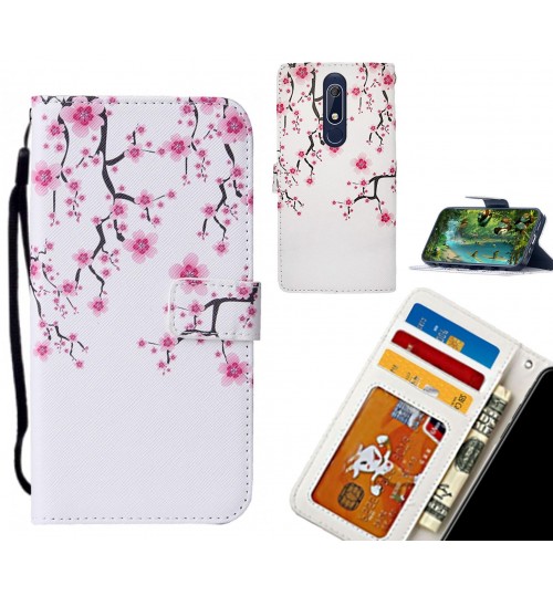 Nokia 5.1 case leather wallet case printed ID