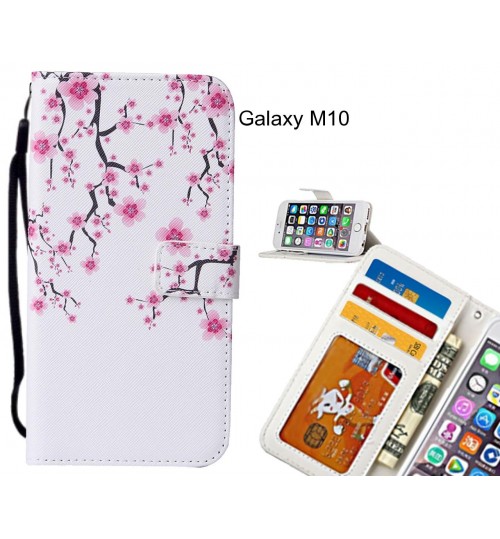 Galaxy M10 case leather wallet case printed ID