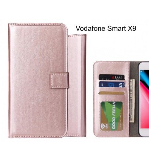 Vodafone Smart X9 Case Fine Leather Wallet Case