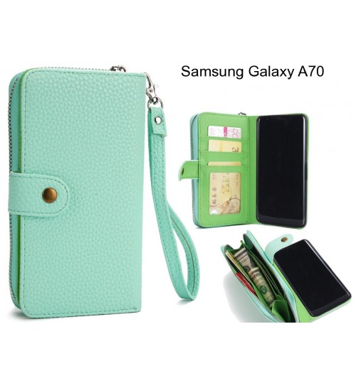 Samsung Galaxy A70 Case coin wallet case full wallet leather case