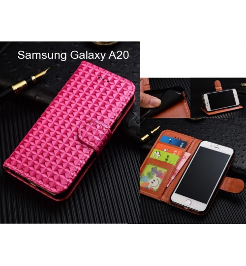 Samsung Galaxy A20 Case Leather Wallet Case Cover