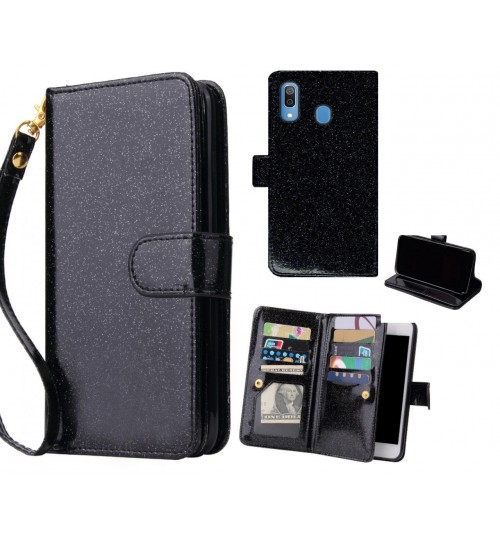 Samsung Galaxy A30 Case Glaring Multifunction Wallet Leather Case
