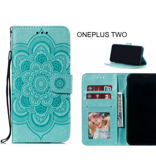 ONEPLUS TWO case leather wallet case embossed pattern