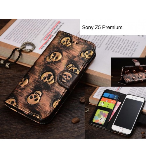 Sony Z5 Premium case Leather Wallet Case Cover