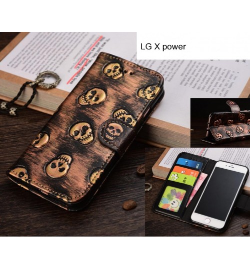 LG X power case Leather Wallet Case Cover