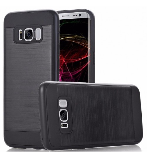 Galaxy S8 PLUS impact proof hybrid case brushed