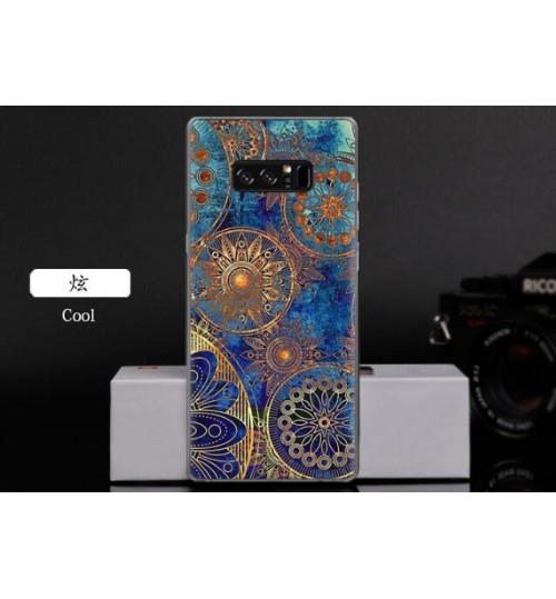 Galaxy Note 8  case Ultra Slim Soft Gel TPU printed case soft cover