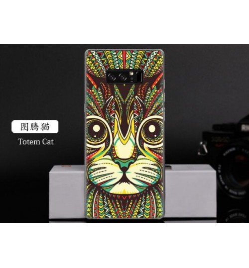 Galaxy Note 8  case Ultra Slim Soft Gel TPU printed case soft cover