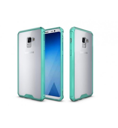 Galaxy A8 2018 case bumper  clear gel back cover