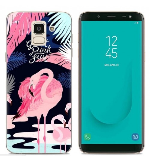 Galaxy J6 Case Printed Soft Gel TPU Case