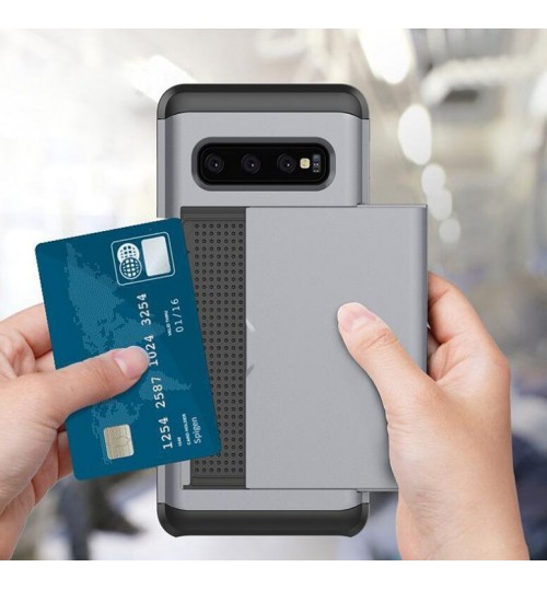 Galaxy S10e Case impact proof hybrid case card holder