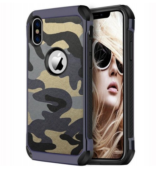 iPhone XS impact proof heavy duty camouflage case