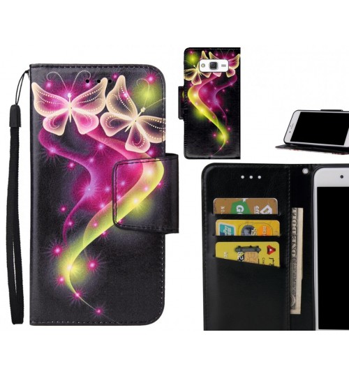 Galaxy J5 Case wallet fine leather case printed