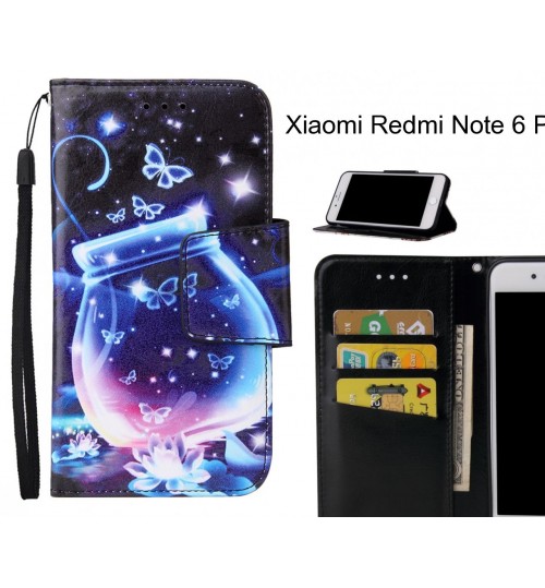 Xiaomi Redmi Note 6 Pro Case wallet fine leather case printed