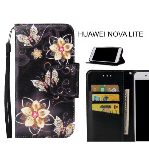 HUAWEI NOVA LITE Case wallet fine leather case printed