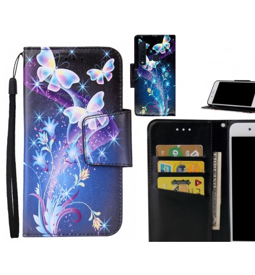 Galaxy A9 2018 Case wallet fine leather case printed