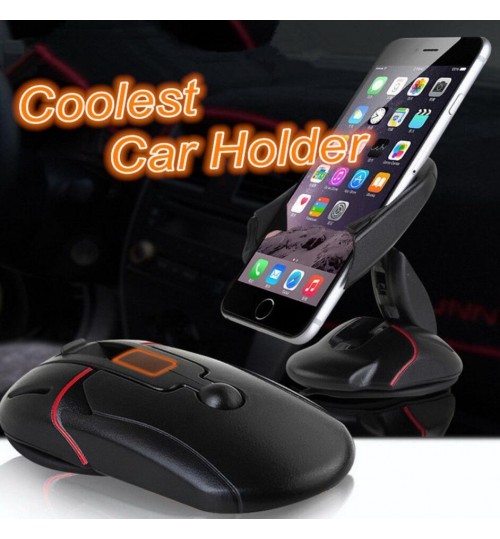 Car Phone Holder Mount Stand For Mobile Phone Mouse Suction 360° Adjustable