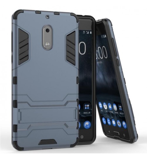 Nokia 6 case Dual Defender Hybrid Kickstand Case