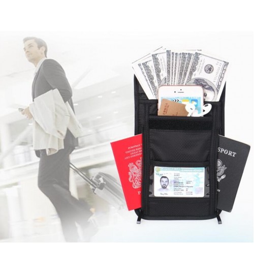 Passport Holder Travel Neck Pouch