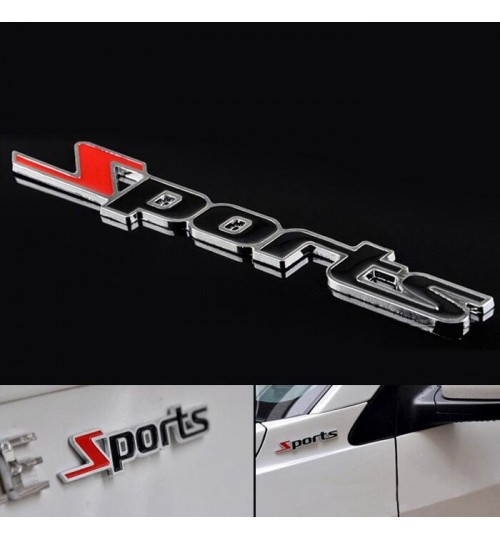 SENZEAL SPORT Emblème Sticker Logo 3D pour Voiture Insigne Métal